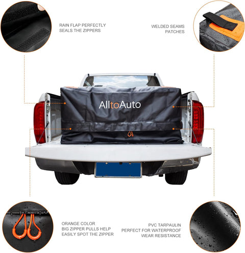 New Waterproof Truck Bed Cargo Bag & Cargo Net – Heavy - Duty Waterproof Storage for Pickup Trucks S1233 - with | Sold by Uncle Wiener's Wholesale