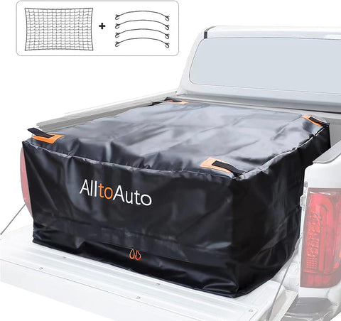 New Waterproof Truck Bed Cargo Bag & Cargo Net – Heavy - Duty Waterproof Storage for Pickup Trucks S1233 - with | Sold by Uncle Wiener's Wholesale