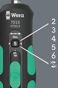 WERA 7515/7 Safe-Torque Speed Bicycle Screwdriver Set – 7 Piece Kit with Kraftform Handle and Hex Plus Bits