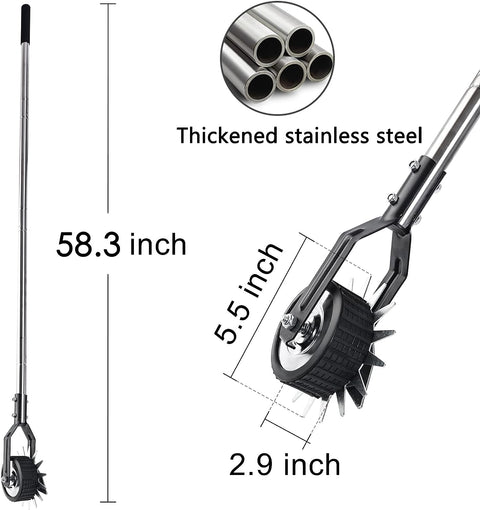 NEW Wheel Sidewalk Lawn Rotary Edger S1196 ��� Adjustable Manual Grass Trimmer Tool - with | Sold by Uncle Wiener's Who