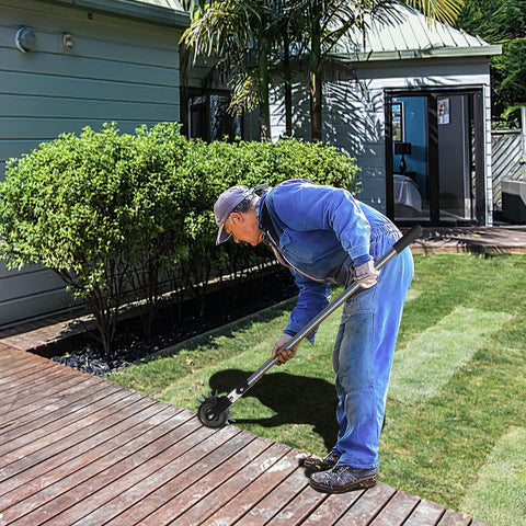 NEW Wheel Sidewalk Lawn Rotary Edger S1196 ��� Adjustable Manual Grass Trimmer Tool - with | Sold by Uncle Wiener's Who