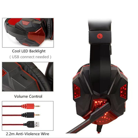 NEW Wired Gaming Headset & Microphone – 786531 - with | Sold by Uncle Wiener's Wholesale