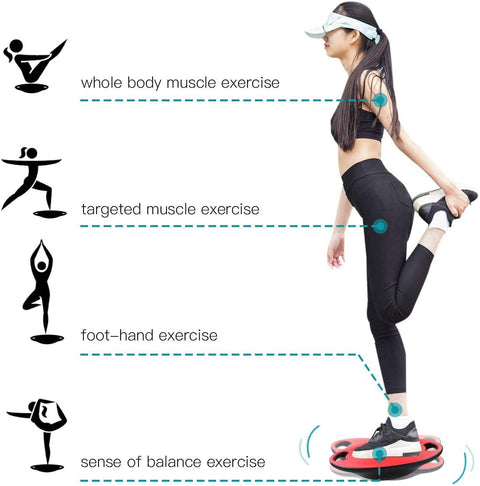 New Wobble Balance Board Exercise Trainer – 360° Rotation & Non - Slip Design – SKU 206221 - with | Sold by Uncle Wiener's Wholesale