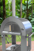 NEW WOOD & GAS PIZZA OVEN STAINLESS STEEL 35000 BTU HPO03SH - with | Sold by Uncle Wiener's Wholesale
