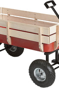 New Wood Kids Wagon Wheel Garden Cart with Removable Wooden Panels – 330 lbs Capacity | SKU: TC4201 - with | Sold by Uncle Wiener's Wholesale