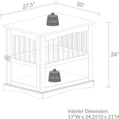 NEW Wooden Dog Cage & Pet Crate End Table – Stylish Indoor Kennel Furniture for Dogs 4112021 - with | Sold by Uncle Wiener's Wholesale