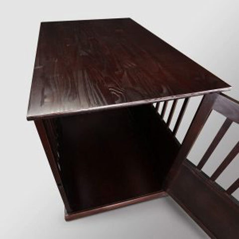 NEW Wooden Dog Cage & Pet Crate End Table – Stylish Indoor Kennel Furniture for Dogs 4112021 - with | Sold by Uncle Wiener's Wholesale