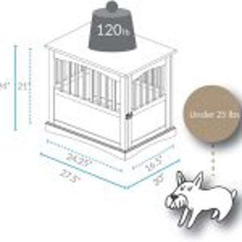 NEW Wooden Dog Cage & Pet Crate End Table – Stylish Indoor Kennel Furniture for Dogs 4112021 - with | Sold by Uncle Wiener's Wholesale