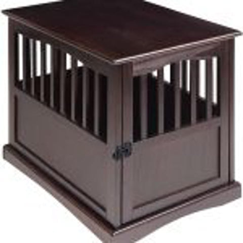 NEW Wooden Dog Cage & Pet Crate End Table – Stylish Indoor Kennel Furniture for Dogs 4112021 - with | Sold by Uncle Wiener's Wholesale