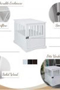 NEW Wooden Dog Cage & Pet Crate End Table – Stylish Indoor Kennel Furniture for Dogs 4112021 - with | Sold by Uncle Wiener's Wholesale