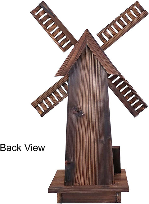 NEW Wooden Dutch Windmill Garden Decoration 11272022 – Rustic Outdoor Decor - with | Sold by Uncle Wiener's Wholesale