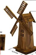NEW Wooden Dutch Windmill Garden Decoration 11272022 – Rustic Outdoor Decor - with | Sold by Uncle Wiener's Wholesale