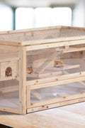 New Wooden Large Hamster & Rodent Cage with 3 Tiers – Natural Wood – SKU HH001 - with | Sold by Uncle Wiener's Wholesale