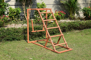 Wooden Chicken Playground with Swing & Perch – Sturdy Farm Coop Accessory | SKU: 357120