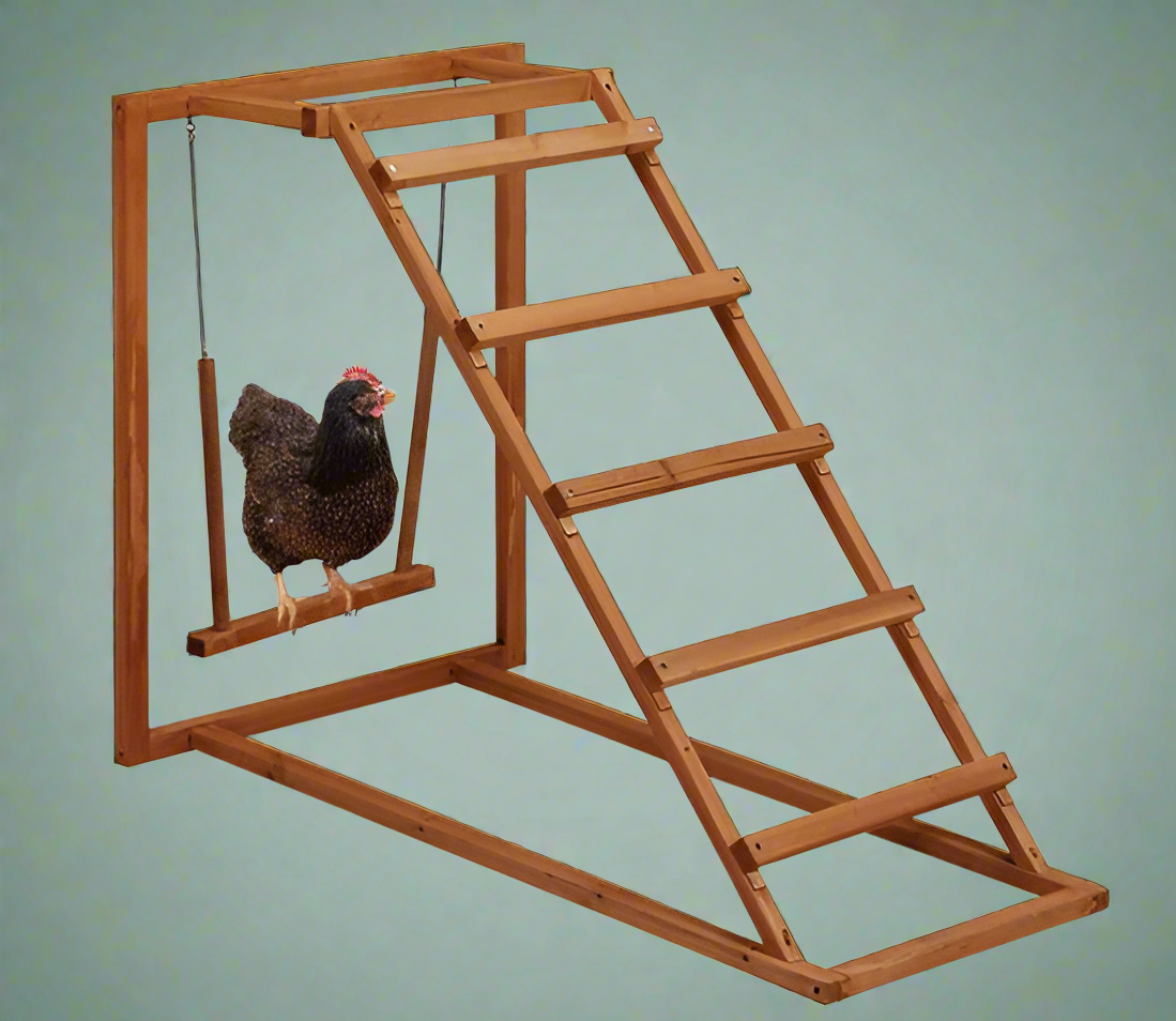 NEW WOODEN PLAYGROUND WOODEN CHICKEN SWING & PERCH - with | Sold by Uncle Wiener's Wholesale