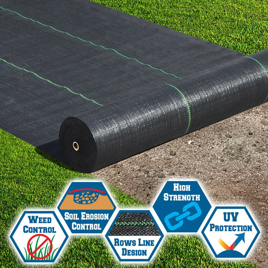 3’ x 300’ Heavy-Duty Woven Weed Barrier Landscape Fabric Roll – Black

UV-Resistant Garden Ground Cover Fabric for Weed Control

Breathable Woven Landscape Fabric for Long-Term Garden Protection

Professional Weed Control Roll – 3ft x 300ft Coverage
