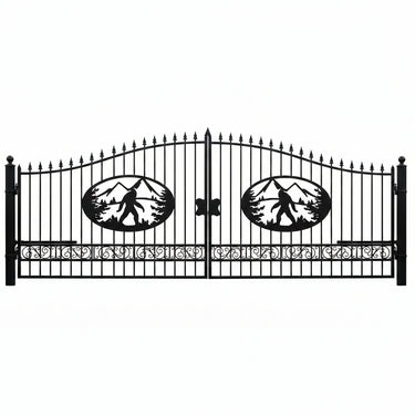 Wrought Iron Black Driveway Gate Set

Decorative Iron Entry Gates for Farm and Ranch

Durable Wrought Iron Gates – Deer Design

Heavy-Duty Black Iron Gates for Estate Entrance

Tree of Life Wrought Iron Entry Gate Design