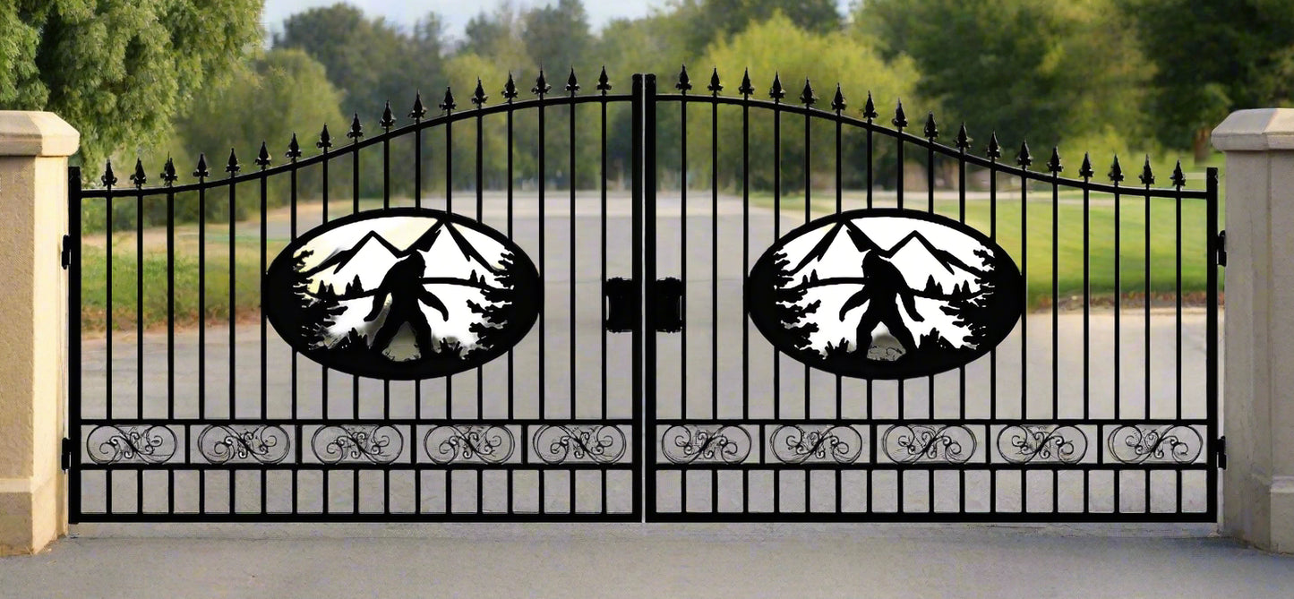 Wrought Iron Black Driveway Gate Set

Decorative Iron Entry Gates for Farm and Ranch

Durable Wrought Iron Gates – Deer Design

Heavy-Duty Black Iron Gates for Estate Entrance

Tree of Life Wrought Iron Entry Gate Design