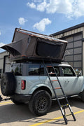 New X3 Hard Shell Rooftop Tent | 2–3 Person Aluminum Car Top Shelter w/ LED Light & Ladder X3RTT01 - with | Sold by Uncle Wiener's Wholesale