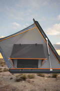 X3 rooftop tent fully opened with ladder
Closed X3 hard shell rooftop tent on SUV
Interior view of X3 rooftop tent
Overland-ready rooftop tent with LED lighting
Rooftop camping shelter mounted on vehicle