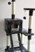 NEW XL Cat Tree Scratching Post with Ladder – Multi - Level Cat Tower for Large Cats & Kittens LBCT04G - with | Sold by Uncle Wiener's Wholesale