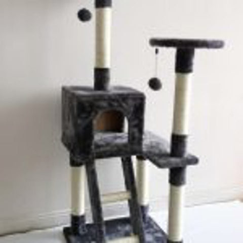 NEW XL Cat Tree Scratching Post with Ladder – Multi - Level Cat Tower for Large Cats & Kittens LBCT04G - with | Sold by Uncle Wiener's Wholesale