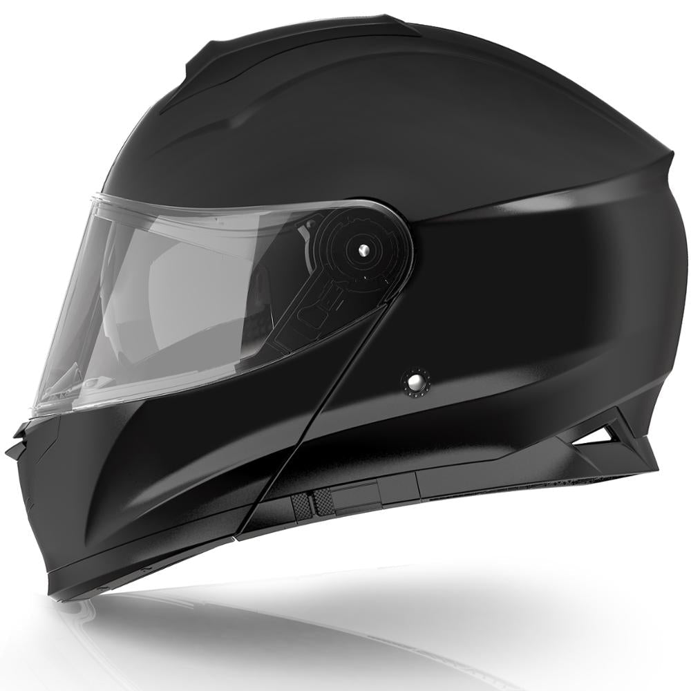 New YEMA Full Face Motorcycle Helmet with Double Visor – Black Matte - with EXTRA LARGE | Sold by Uncle Wiener's Wholesale