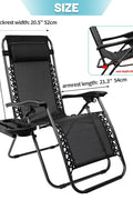 Zero Gravity Recliner Chairs – Adjustable Patio Set (Front View)

Foldable Outdoor Reclining Lounge Chairs – Set of 2

Zero Gravity Chairs Folded – Compact Storage View

Recliner Chairs Fully Reclined by Poolside – Set of Two

Patio Chairs with Adjustable Headrests – Black Mesh

Outdoor Lounge Recliner Chairs – Camping Ready Set