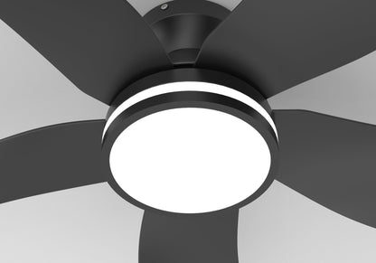 New ZY996 42" Smart LED Ceiling Fan – Modern Black with Remote & APP Control ZY996 - with | Sold by Uncle Wiener's Wholesale