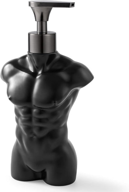 NEWHENGS Ceramic Soap Dispenser with 304 Stainless Steel Pump – Refillable Hand Soap & Lotion Dispenser for Kitchen and Bathroom - Home decor with Black | Sold by Uncle Wiener's Wholesale