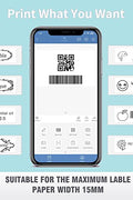 NIIMBOT D11 Label Maker Mini Bluetooth Wireless Label Printer Inkless Labeler Rechargeable（Black) - with green | Sold by Uncle Wiener's Wholesale