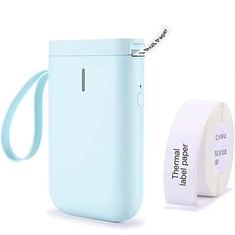 NIIMBOT D11 Label Maker Mini Bluetooth Wireless Label Printer Inkless Labeler Rechargeable（Black) - with green | Sold by Uncle Wiener's Wholesale