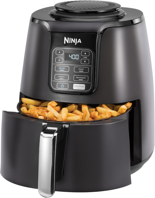 Ninja AF101 Air Fryer 4 Qt Programmable Electric Air Fryer – Black &amp; Grey 622357000000 - with | Sold by Uncle Wiener's Wholesale