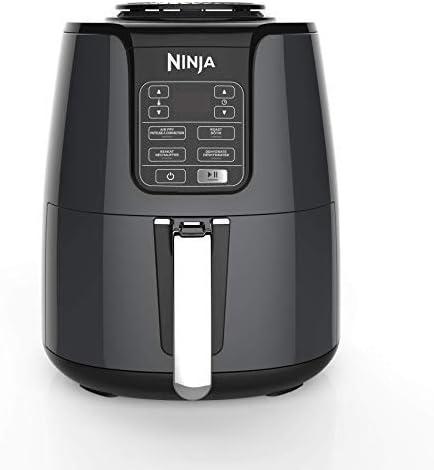 NINJA AF101C, Air Fryer, 3.8L Less Oil Electric Air Frying, Equipped with Crisper Plate + Multi - Layer Rack + Non Stick Basket, Programmable Control Panel, Black, 1550W, (Canadian Version) - with | Sold by Uncle Wiener's Wholesale