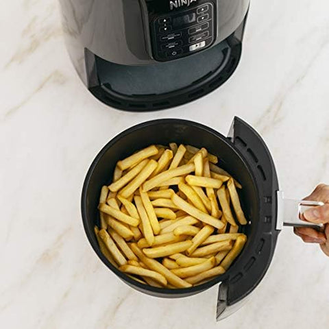 NINJA AF101C, Air Fryer, 3.8L Less Oil Electric Air Frying, Equipped with Crisper Plate + Multi - Layer Rack + Non Stick Basket, Programmable Control Panel, Black, 1550W, (Canadian Version) - with | Sold by Uncle Wiener's Wholesale