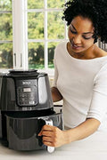 NINJA AF101C, Air Fryer, 3.8L Less Oil Electric Air Frying, Equipped with Crisper Plate + Multi - Layer Rack + Non Stick Basket, Programmable Control Panel, Black, 1550W, (Canadian Version) - with | Sold by Uncle Wiener's Wholesale