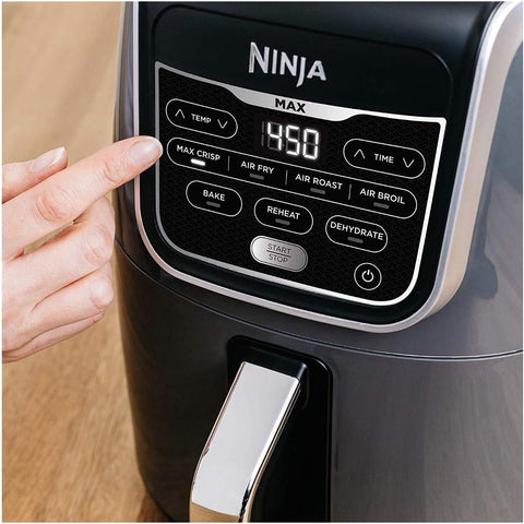Ninja AF161 Max XL Air Fryer that Cooks, Crisps, Roasts, Bakes, Reheats and Dehydrates, with 5.5 Quart Capacity, and a High Gloss Finish, Grey - with | Sold by Uncle Wiener's Wholesale