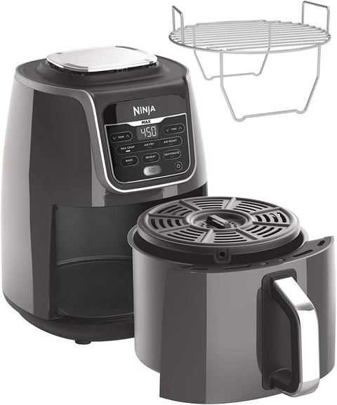 Ninja AF161 Max XL Air Fryer that Cooks, Crisps, Roasts, Bakes, Reheats and Dehydrates, with 5.5 Quart Capacity, and a High Gloss Finish, Grey - with | Sold by Uncle Wiener's Wholesale