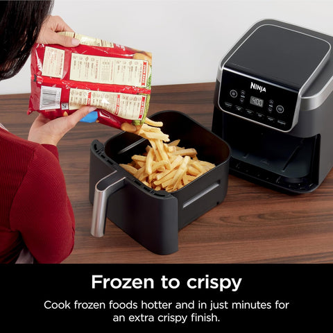 Ninja Air Fryer Pro XL, 6 - in - 1, 6.5 Litre, Maximum Crispness, Air Fry, Fry, Bake, Reheat, Dehydrate, Max Crisp Technology with 450F, Grey, AF181C - with | Sold by Uncle Wiener's Wholesale