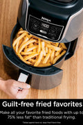 Ninja Air Fryer XL, 5.5 Qt. Capacity that can Air Fry, Air Roast, Bake, Reheat & Dehydrate, with Dishwasher Safe, Nonstick Basket & Crisper Plate and a Chef - Inspired Recipe Guide, Grey, AF150AMZ - with Gray | Sold by Uncle Wiener's Wholesale