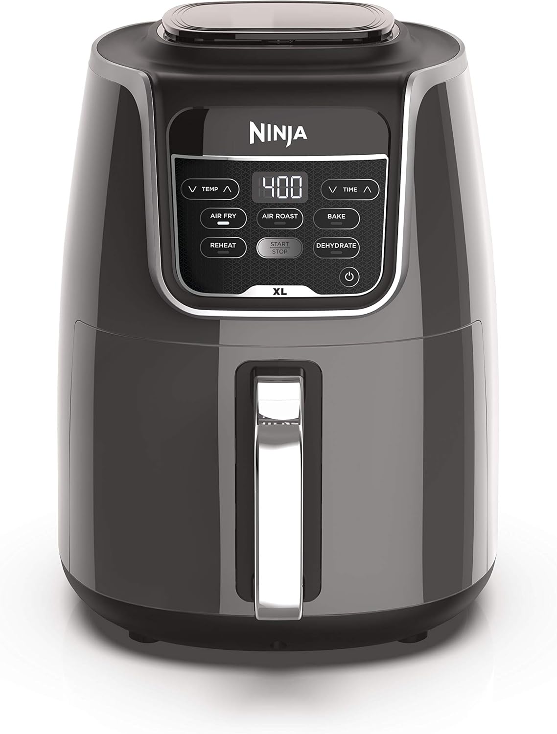 Ninja Air Fryer XL, 5.5 Qt. Capacity that can Air Fry, Air Roast, Bake, Reheat & Dehydrate, with Dishwasher Safe, Nonstick Basket & Crisper Plate and a Chef - Inspired Recipe Guide, Grey, AF150AMZ - with Gray | Sold by Uncle Wiener's Wholesale