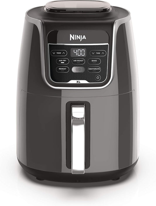 Ninja Air Fryer XL, 5.5 Qt. Capacity that can Air Fry, Air Roast, Bake, Reheat & Dehydrate, with Dishwasher Safe, Nonstick Basket & Crisper Plate and a Chef - Inspired Recipe Guide, Grey, AF150AMZ - with Gray | Sold by Uncle Wiener's Wholesale