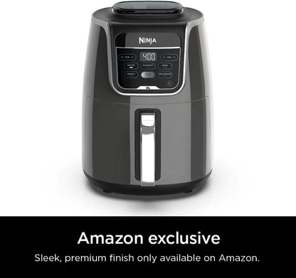 Ninja Air Fryer XL, 5.5 Qt. Capacity that can Air Fry, Air Roast, Bake, Reheat & Dehydrate, with Dishwasher Safe, Nonstick Basket & Crisper Plate and a Chef - Inspired Recipe Guide, Grey, AF150AMZ - with Gray | Sold by Uncle Wiener's Wholesale