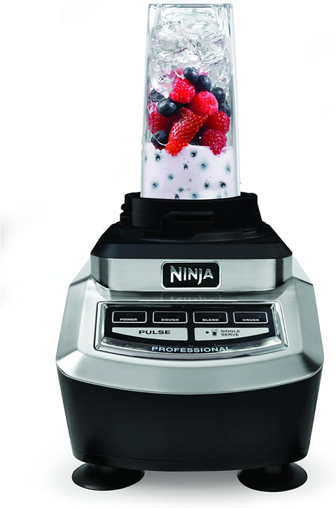 Ninja BL780C, Ninja Supra Kitchen System with Blender and Food Processor, Black/Silver, 1200W, (Canadian Version), scratches on the cup,photo added - with | Sold by Uncle Wiener's Wholesale