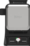 Ninja BW1000C Belgian Waffle Maker, Nonstick, 5 Shade Settings, Easy to Clean, Black/Silver, 12 inch - with | Sold by Uncle Wiener's Wholesale