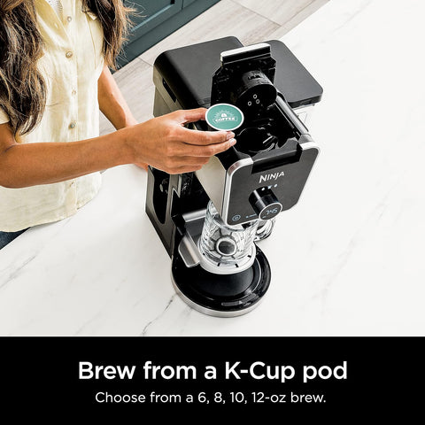 Ninja CFP300C DualBrew Pro Specialty Coffee System, Single - Serve, Pod, and 12 - Cup Drip Coffee Maker (Canadian Version) , Black, doesn’t have 1.7L Removable Water Reservoir. Used machine - with | Sold by Uncle Wiener's Wholesale