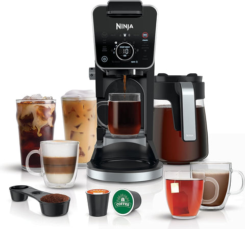 Ninja CFP300C DualBrew Pro Specialty Coffee System, Single - Serve, Pod, and 12 - Cup Drip Coffee Maker (Canadian Version) , Black, doesn’t have 1.7L Removable Water Reservoir. Used machine - with | Sold by Uncle Wiener's Wholesale