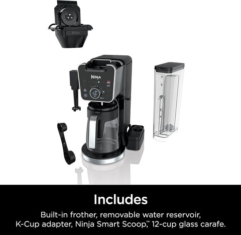 Ninja CFP300C DualBrew Pro Specialty Coffee System, Single - Serve, Pod, and 12 - Cup Drip Coffee Maker (Canadian Version) , Black, doesn’t have 1.7L Removable Water Reservoir. Used machine - with | Sold by Uncle Wiener's Wholesale