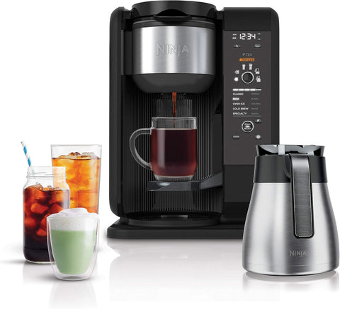 Ninja CP307C Hot and Cold Coffee Brew System with Frother and Thermal Carafe, Black/Silver (Canadian Version) 50 oz, Used, good condition - with | Sold by Uncle Wiener's Wholesale