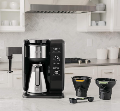 Ninja CP307C Hot and Cold Coffee Brew System with Frother and Thermal Carafe, Black/Silver (Canadian Version) 50 oz, Used, good condition - with | Sold by Uncle Wiener's Wholesale